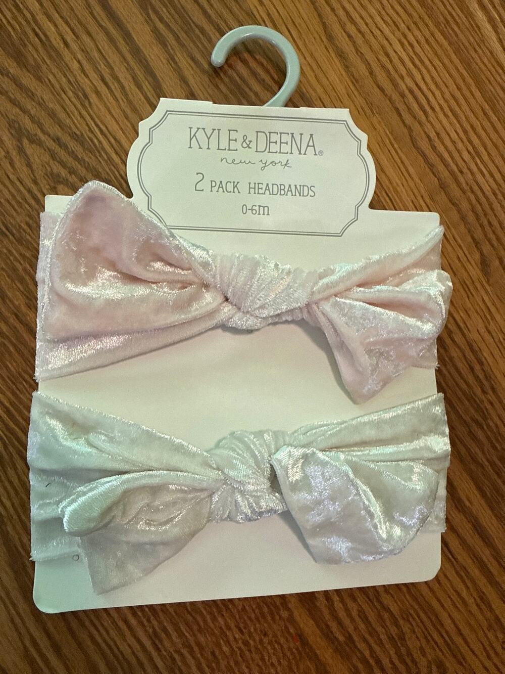 Kyle & Deena New York 2 Pack Velvet Headbands- Size 0-6mo